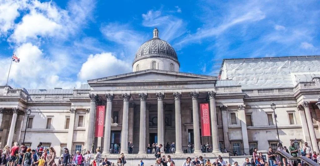 Famous paintings at the National Gallery in London