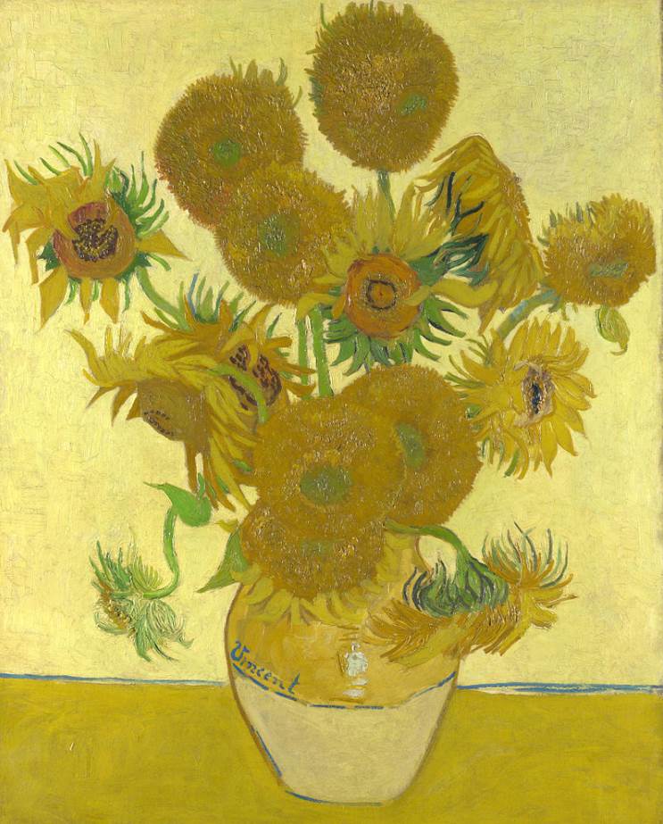 Famous paintings at the national gallery london Sunflowers van gogh