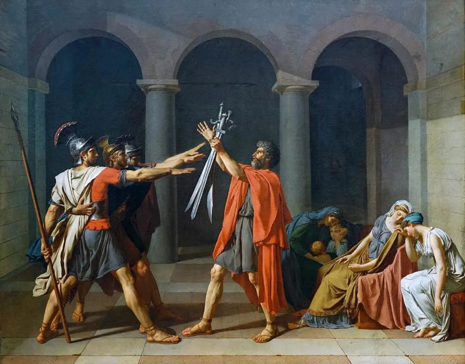 Oath of the Horatii by Jacques-Louis David