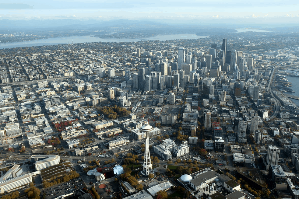Aerial view of Seattle