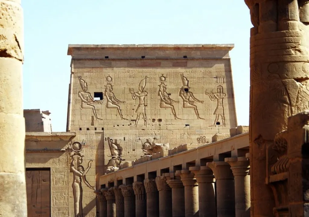 Ancient egyptian insriptions philae