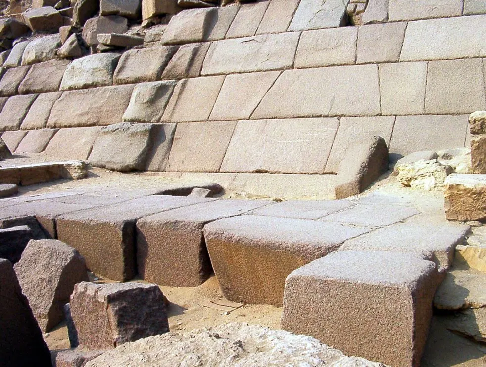 Aswan red granite menkaure pyramid