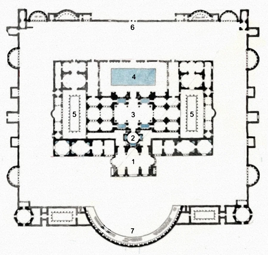 Baths of Diocletian floorplan