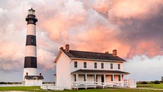 Bodie Island lighthouse and keepers house
