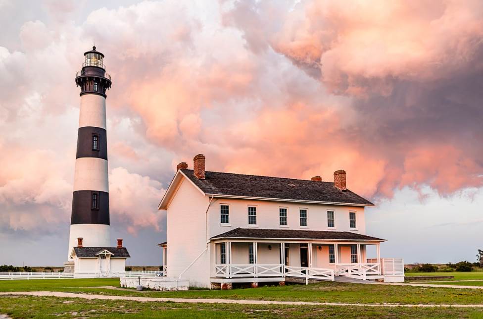 Bodie Island lighthouse and keepers house