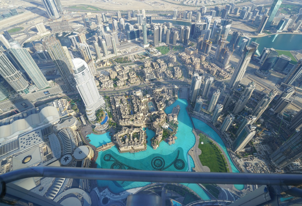 View from the Burj Khalifa observation deck