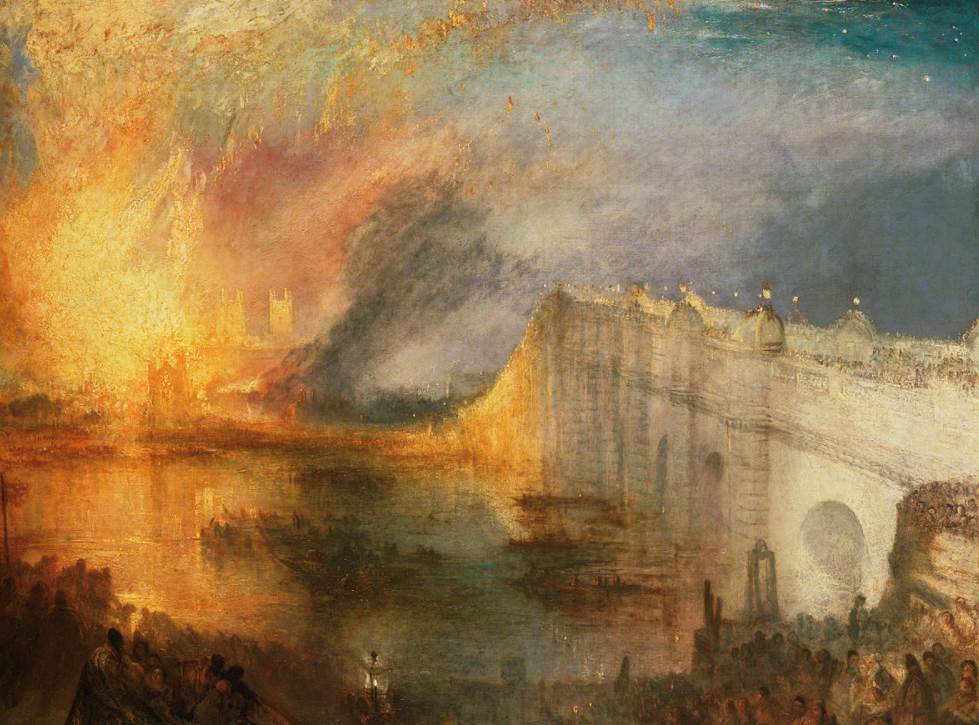 Burning of the houses of parliament JMW turner