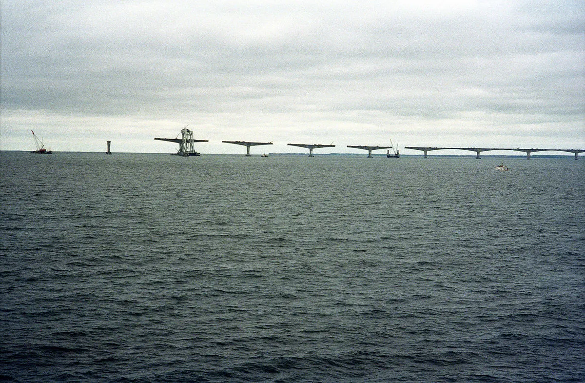 Confederation Bridge under construction