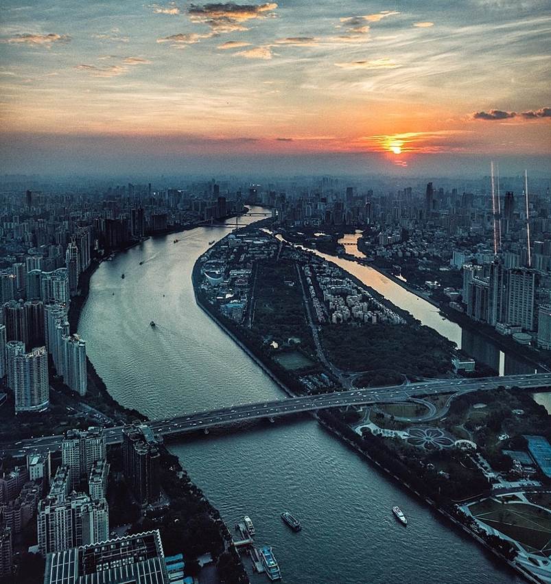 Canton Tower observation deck view
