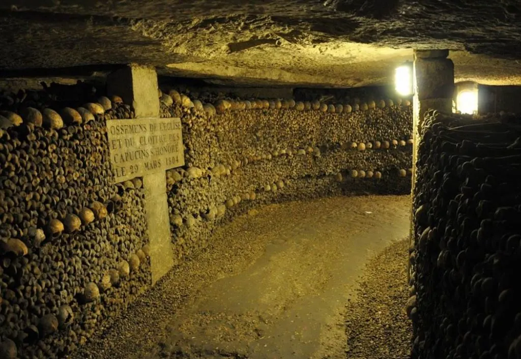 Catacombs of paris mining shaft