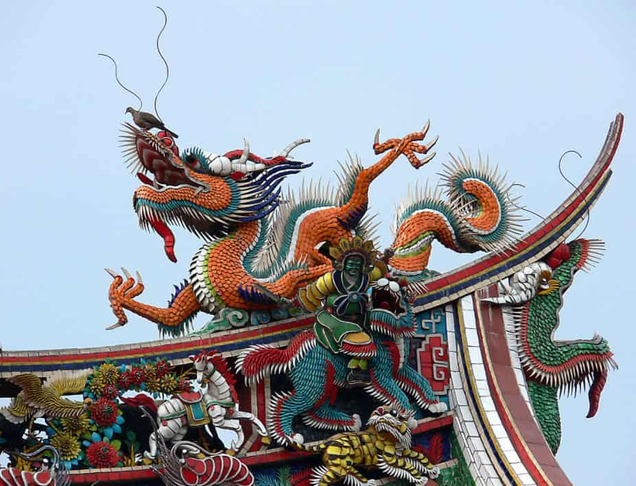 Chinese Dragon Longshan Temple