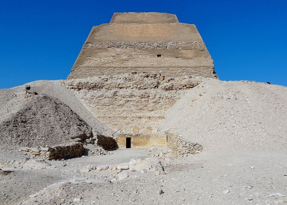 Close view of Meidum Pyramid