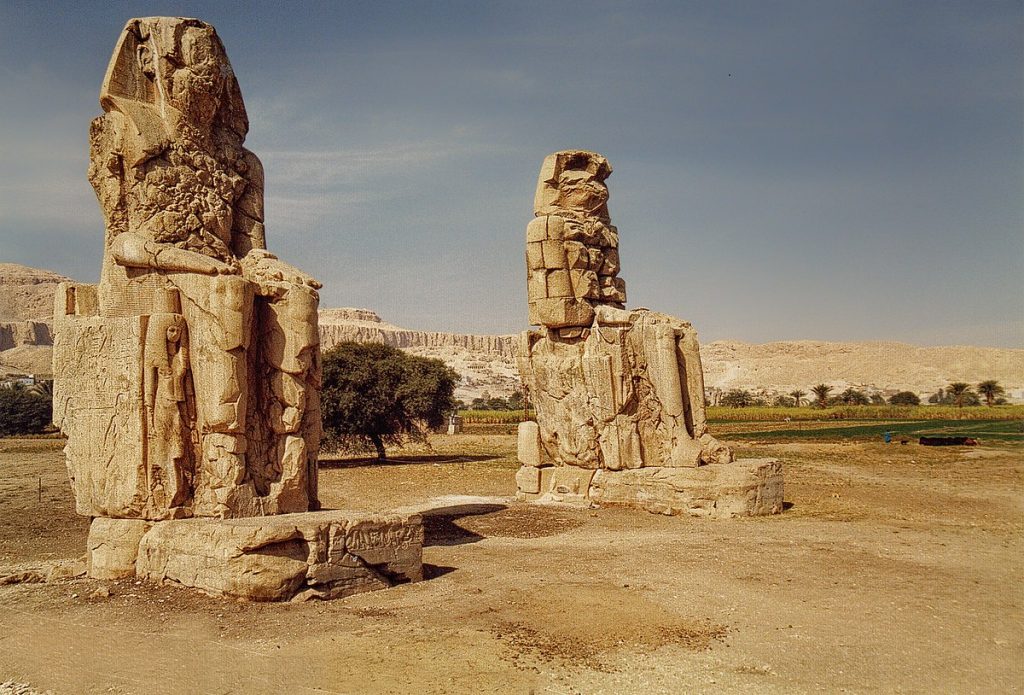 Colossi of Memnon fun facts weight