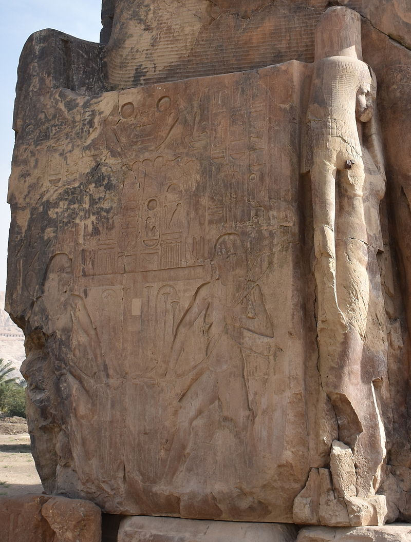 Colossi of Memnon side panel