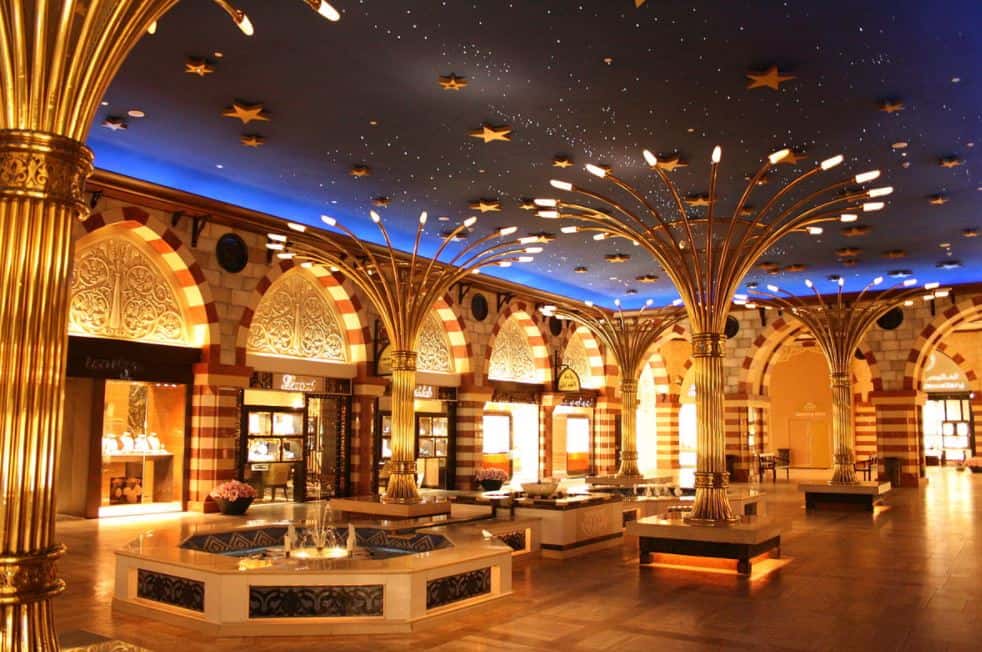 Dubai Mall gold section