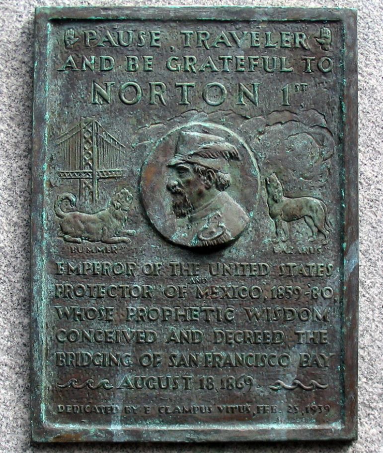 Emperor Norton Plaque