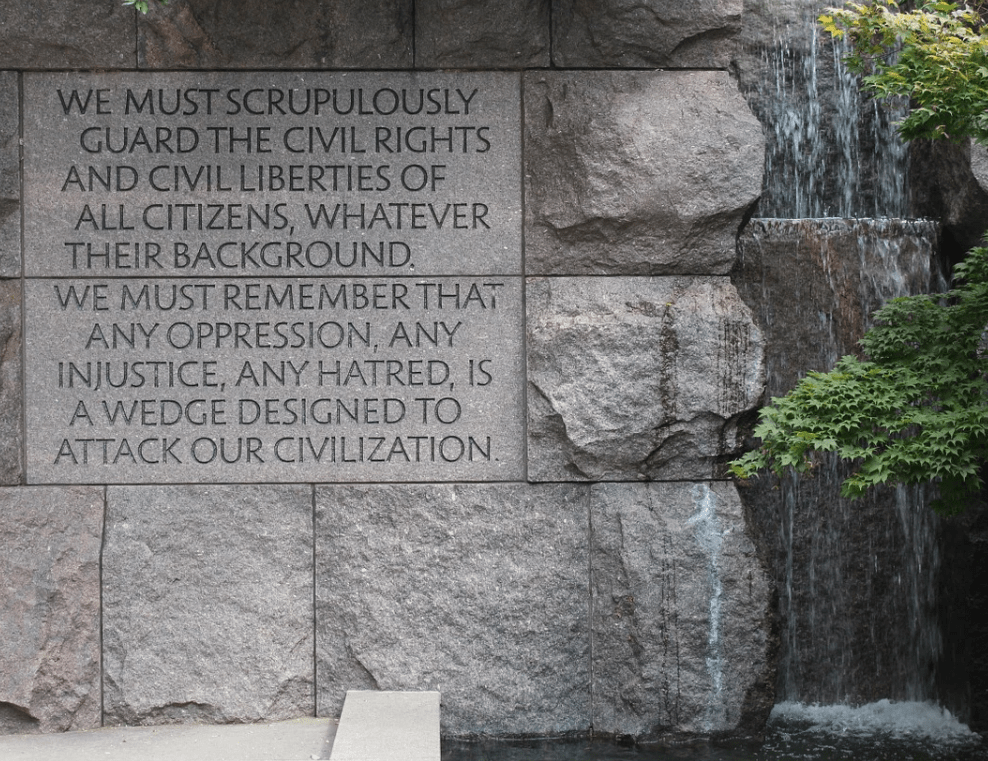 FDR Memorial quote