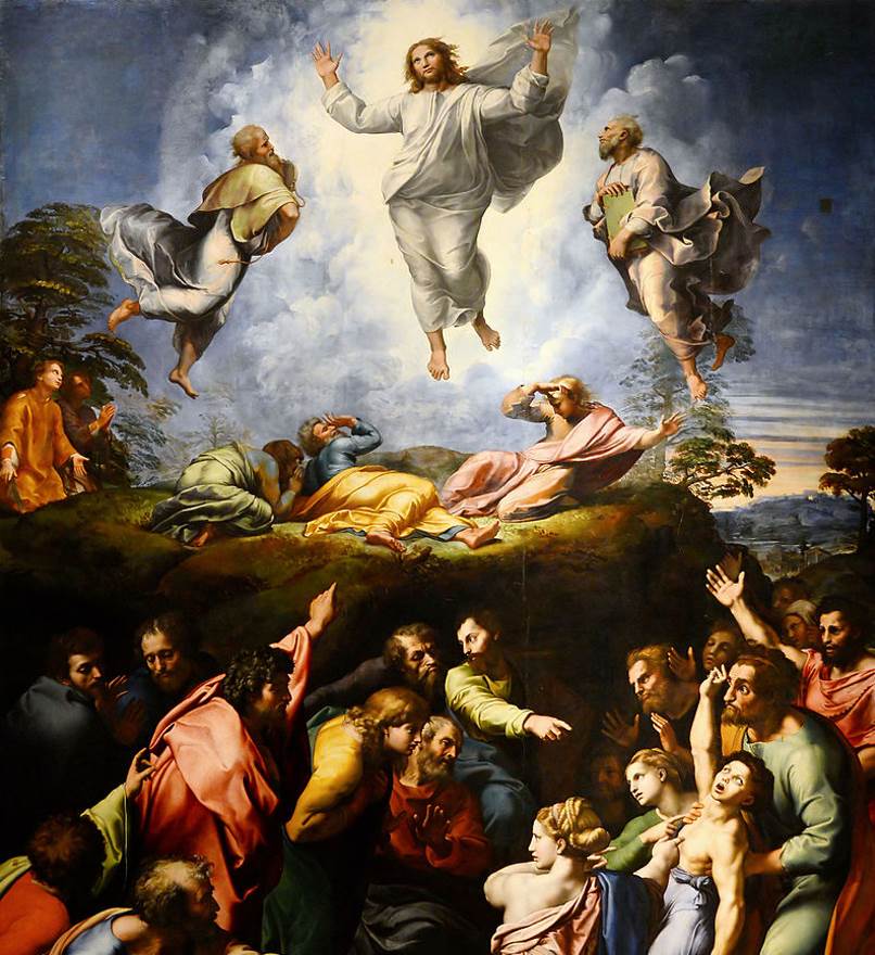 Famous paintings at the Vatican Museums Transfiguration Raphael