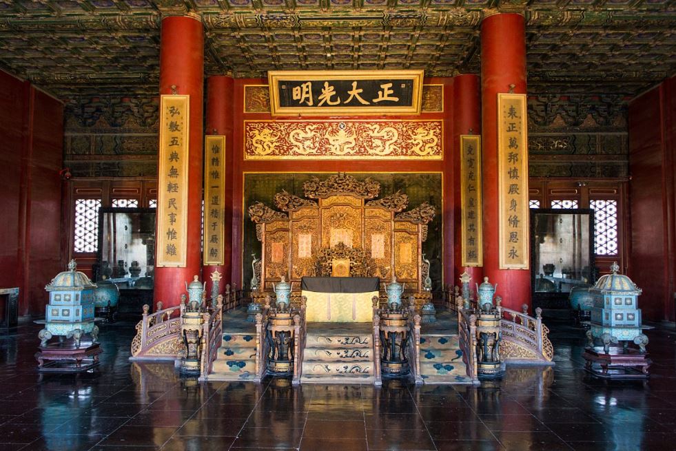 Forbidden City throne room