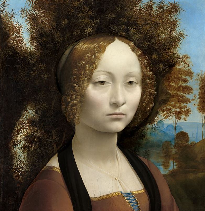 Famous paintings at the National Gallery of art Ginevra de benci 