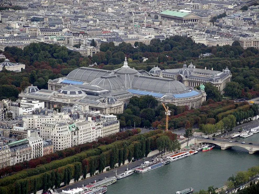 Top 10 Interesting Grand Palais Facts 1 Grand palais from the Eiffel Tower