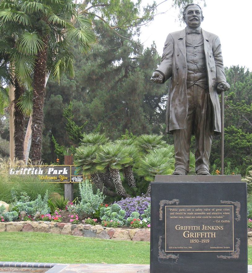 Griffith statue in Griffith Park