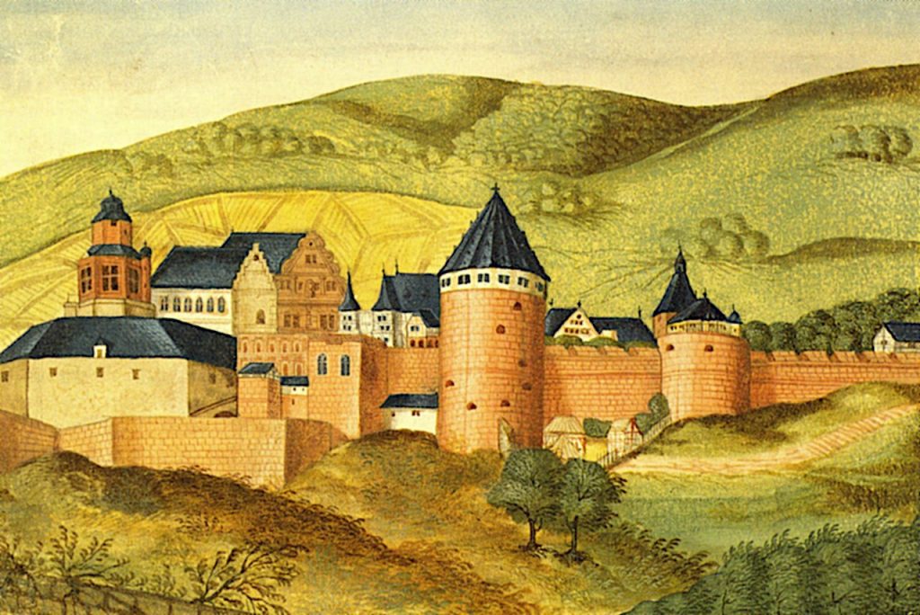 Heidelberg Castle in the 16th century
