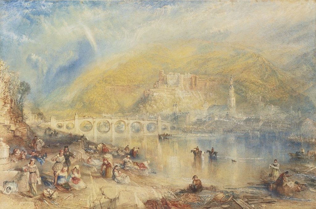 J. M. W. Turner painting including Heidelberg castle