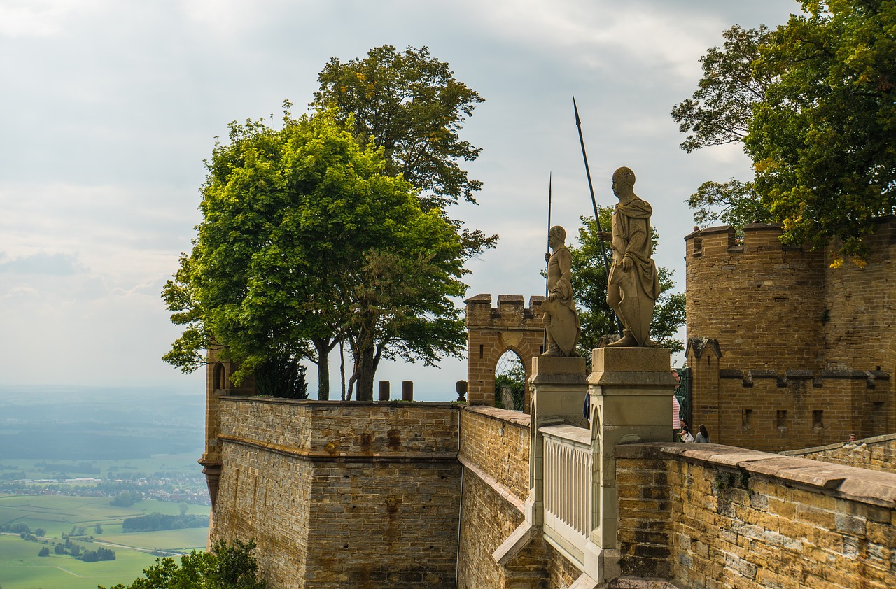 Hohenzollern castle statues