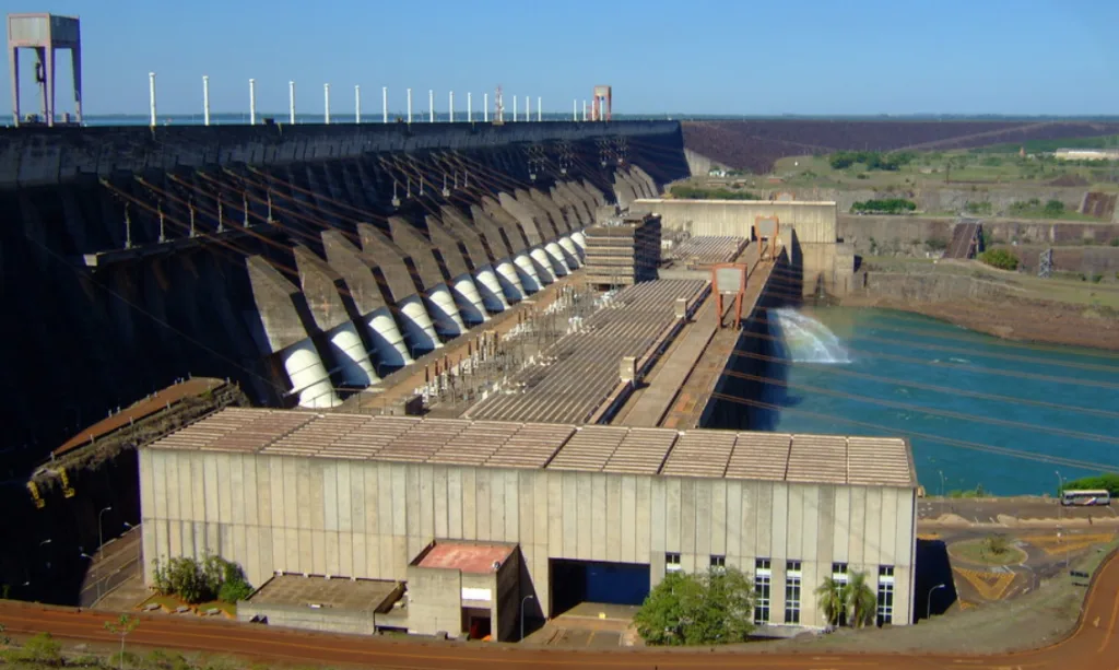 Huge Itaipu Dam