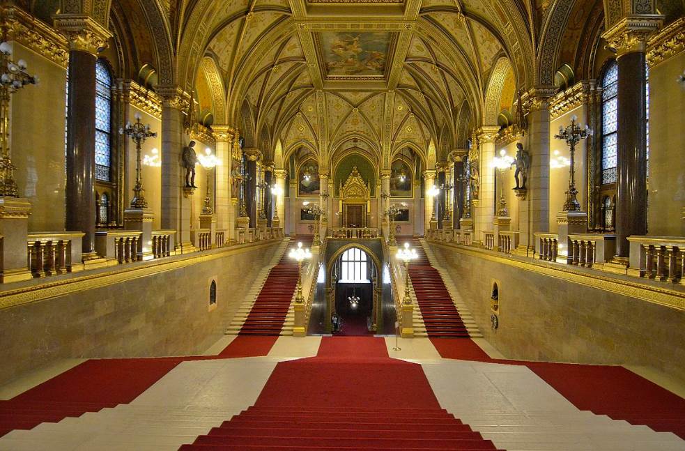 Hungarian Parliament building interior
