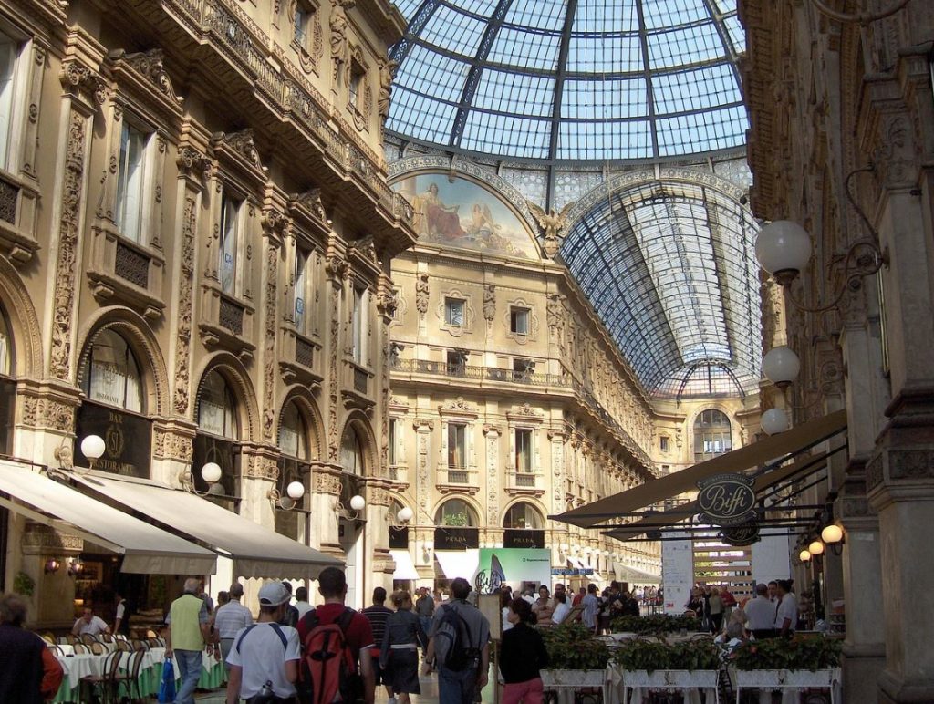 Inside the Milano Galleria