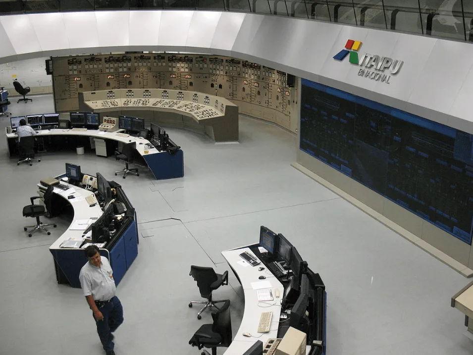 Itaipu dam central control room