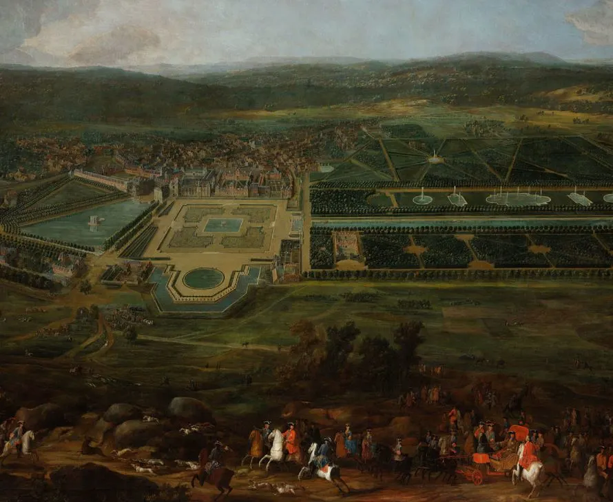 King Louis XIV hunting fontainebleau
