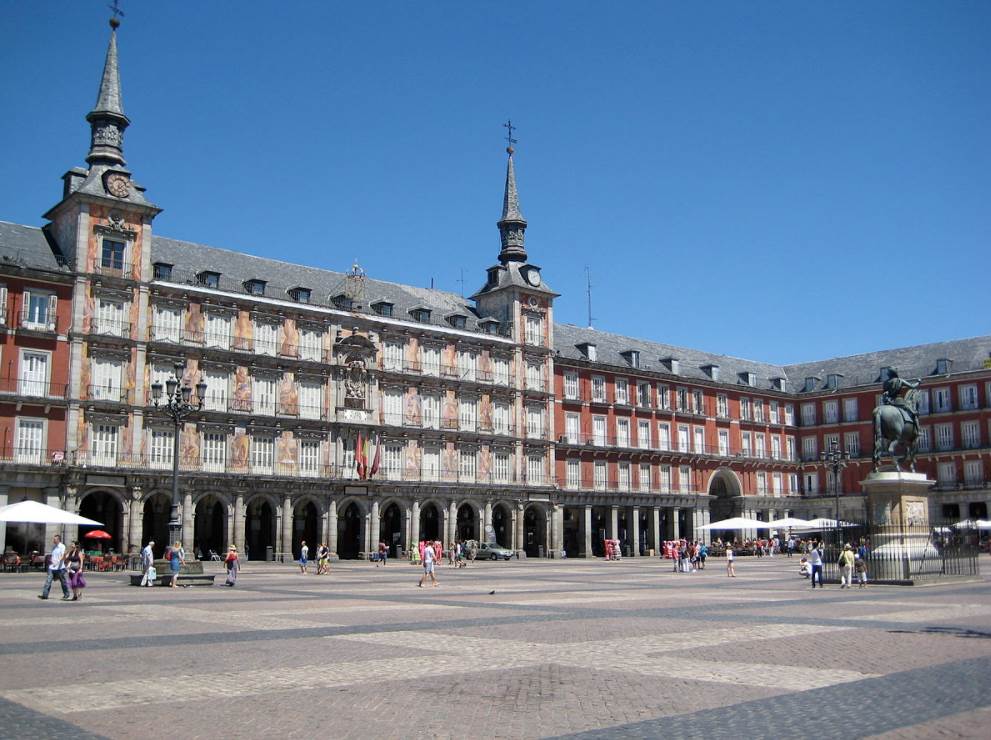 La Plaza Mayor en Madrid