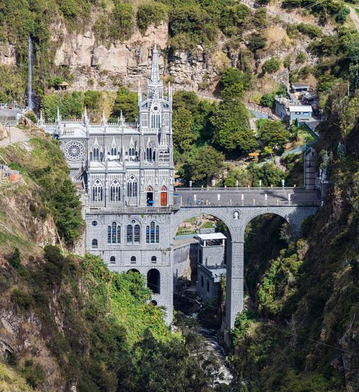 Las Lajas Sanctuary 7 WOnders of Colombia facts