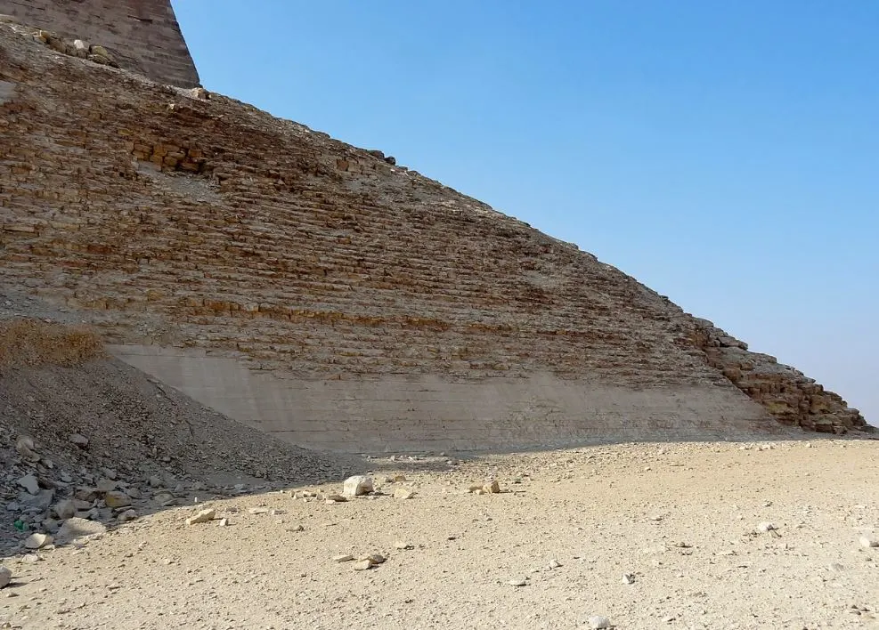 Meidum Pyramid at the base
