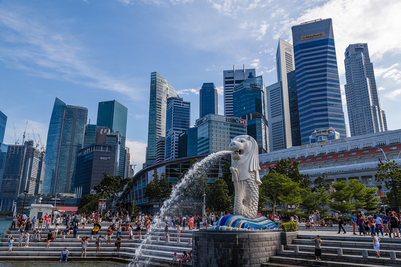 Merlion on its new location