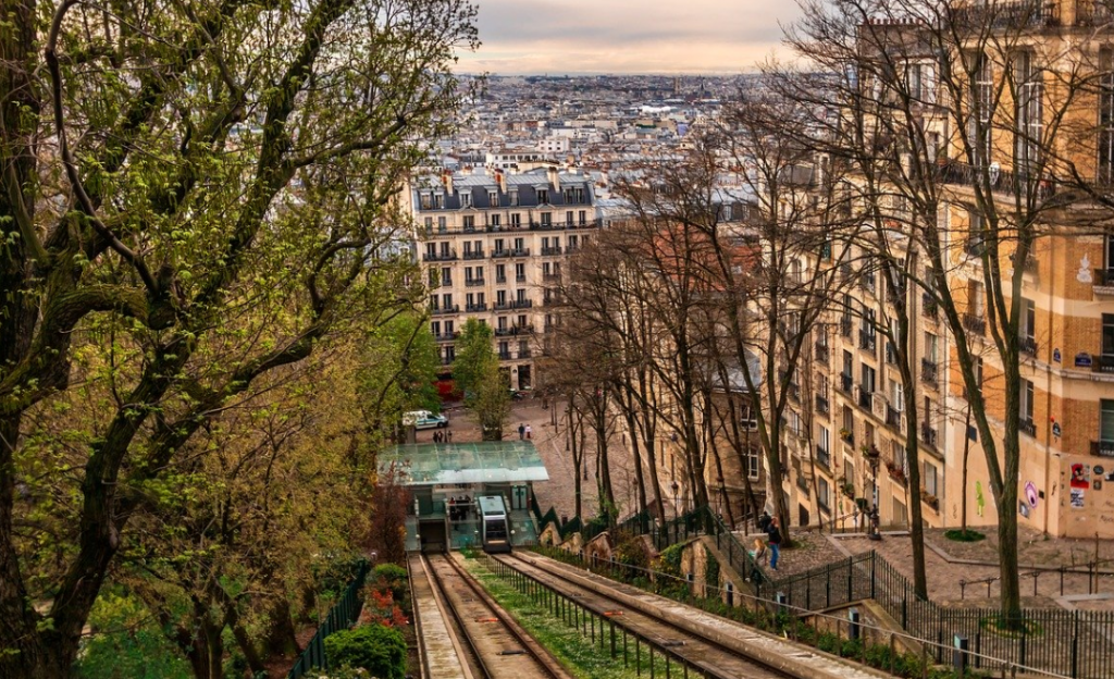 funicular railway montmartre
