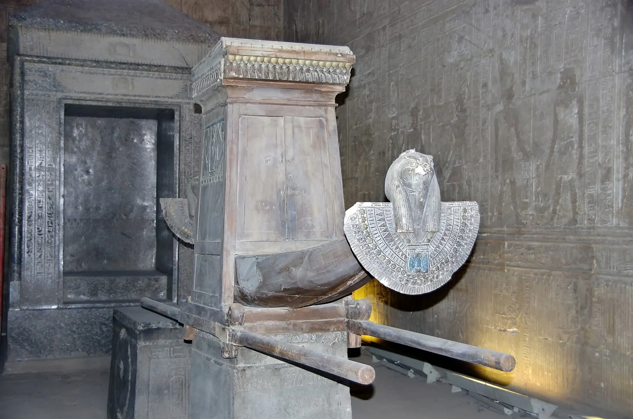Naos at temple of horus at edfu