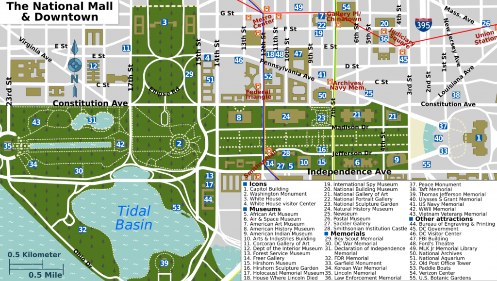National Mall Map