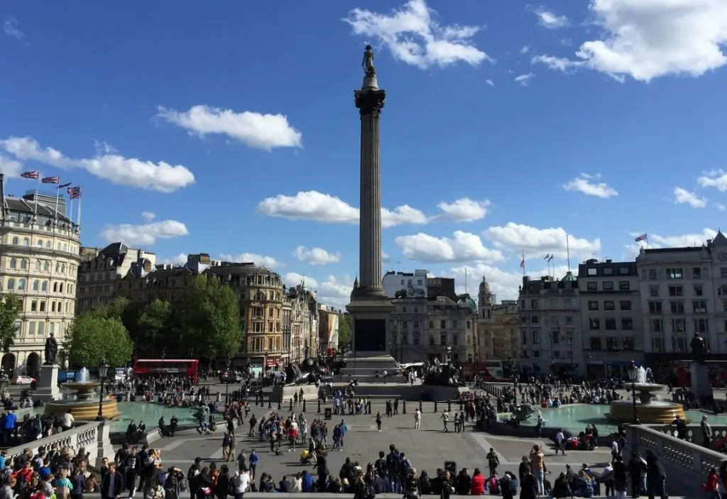 Top 12 Interesting Nelson's Column Facts 1 Nelson's column facts Trafalgar square