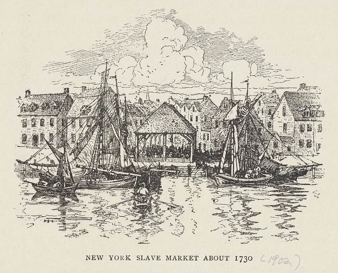 New York Slave market in 1730