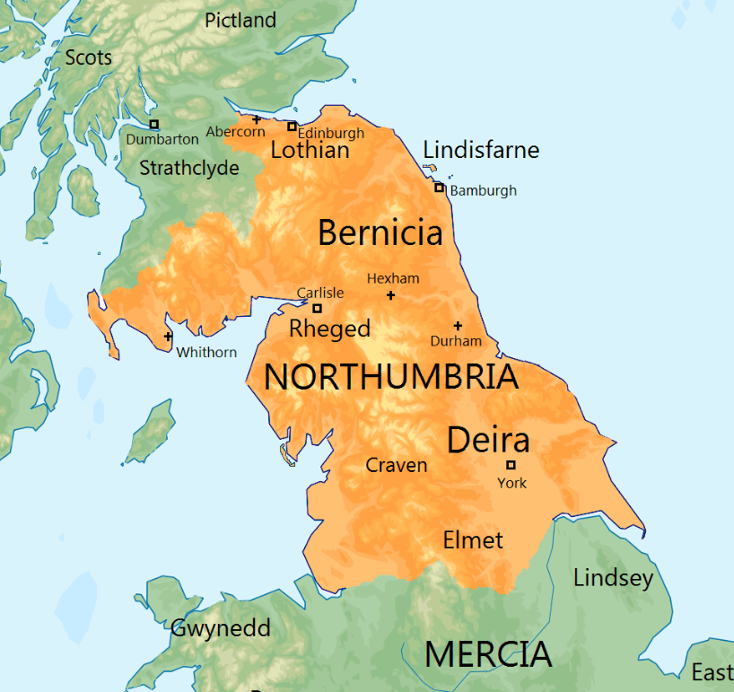 Northumbria in 700