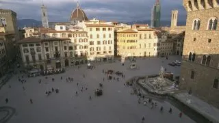 Piazza della signoria aerial
