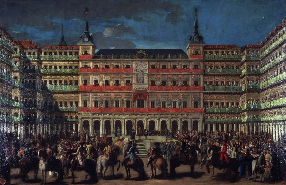 Plaza Mayor in the 18th century