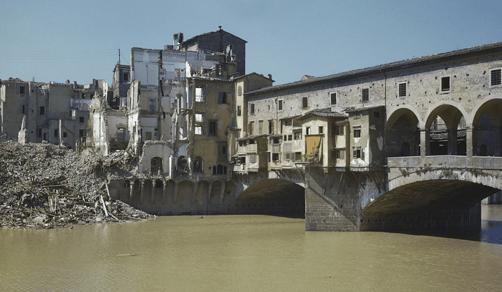 Ponte Vecchio in August 1944