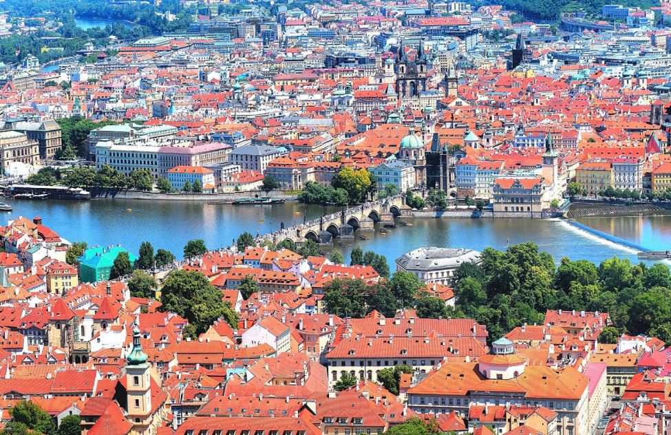 Prague Aerial view