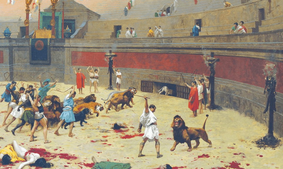 Gérôme - La rentrée des félins, 1902 / The retreating lions