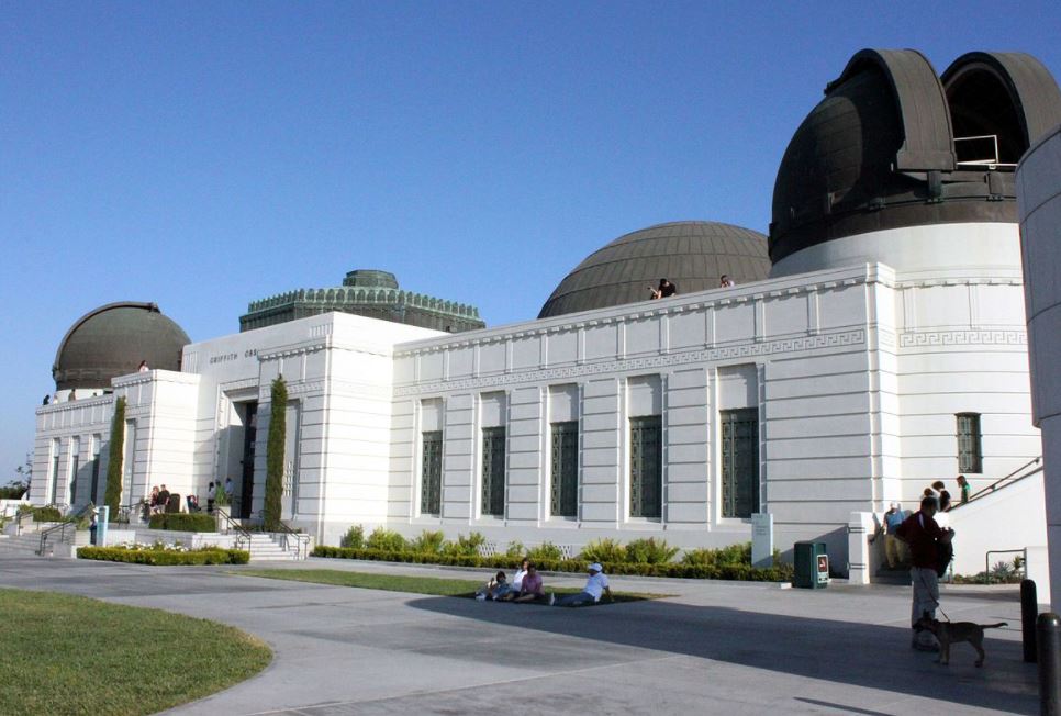 Sideview of Griffith Observatory